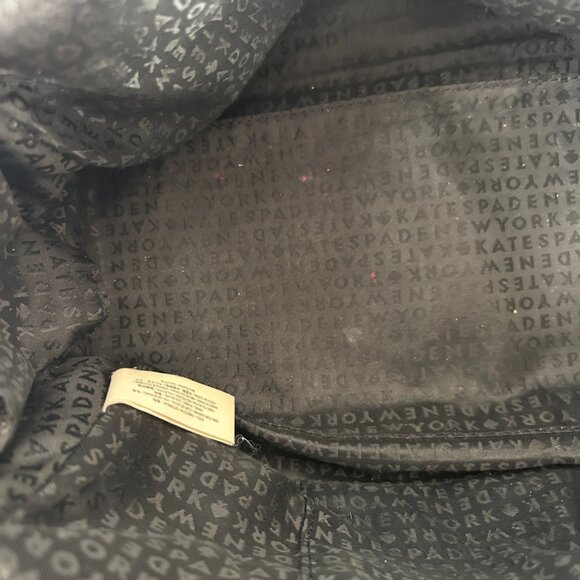 Kate Spade Dominique Street Satchel Bag Black Pebbled Leather Crossbody Medium - Picture 8 of 10